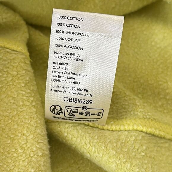 Anthropologie sz S Boxy Crop Sweatshirt NWT limr green crop dolman sweatshirt - Picture 14 of 16